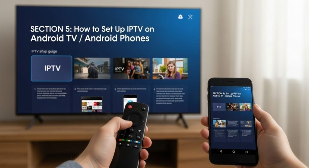 SECTION 5: How to Set Up IPTV on Android TV / Android Phones 