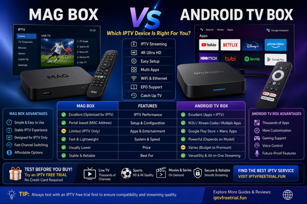 MAG Box vs Android TV