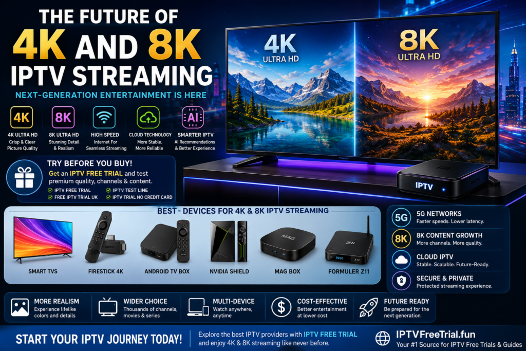 Future of 4K and 8K IPTV Streaming