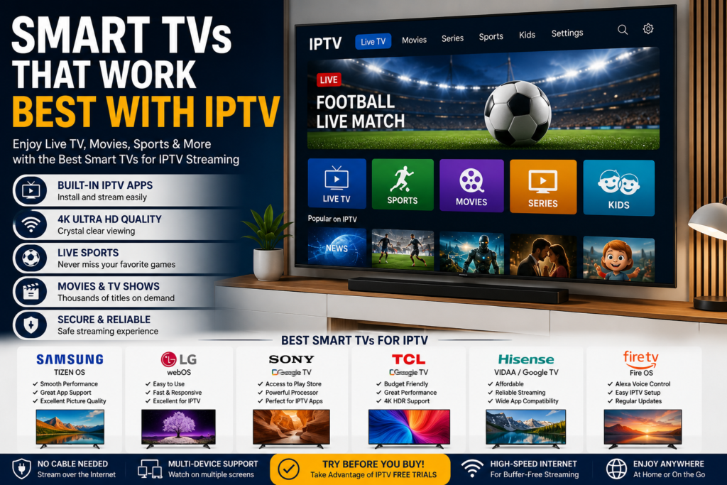 Smart TVs That Work Best with IPTV